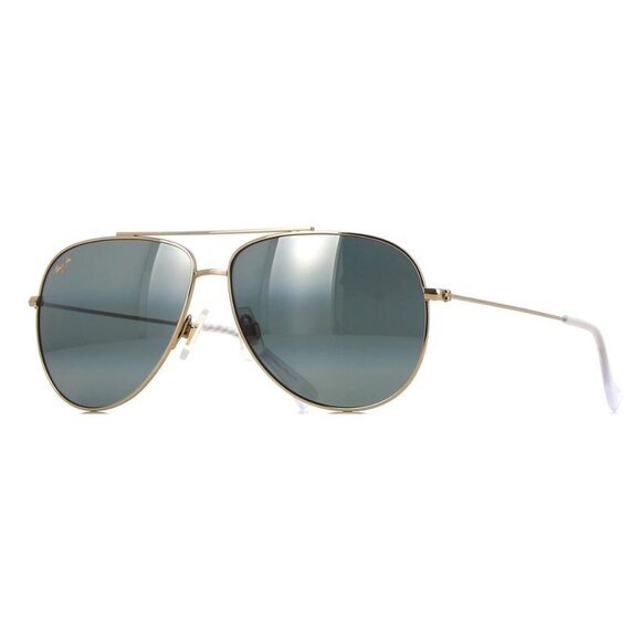 New MAUI JIM Hauoli Gold Polarised Aviator 665 16A Sunglasses Women - Picture 1 of 4